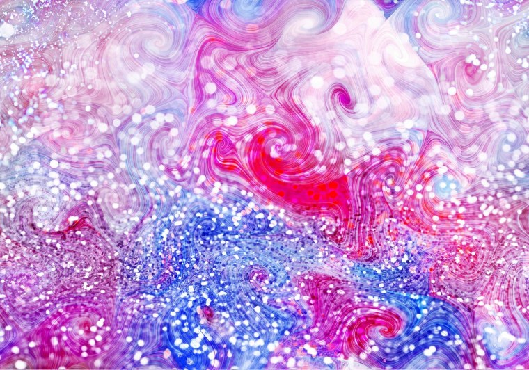 Розовые блестки