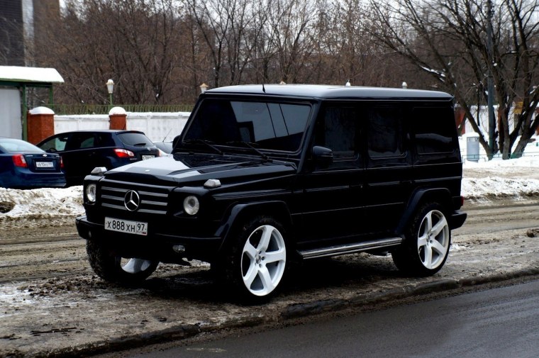 Мерседес Гелендваген черный тонированный