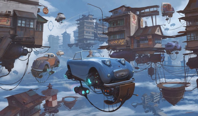 Ретрофутуризм художник СИД МИД