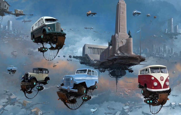 Ретрофутуризм художник СИД МИД