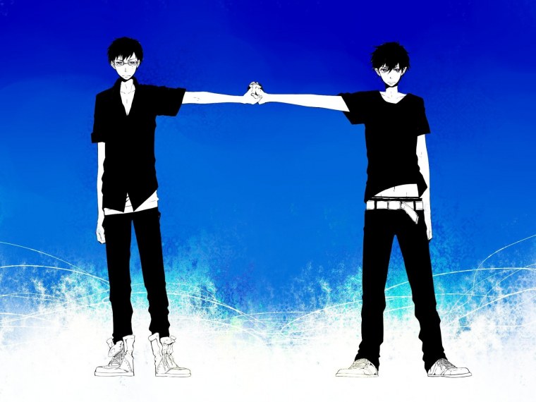 Парные обои с парнем аниме