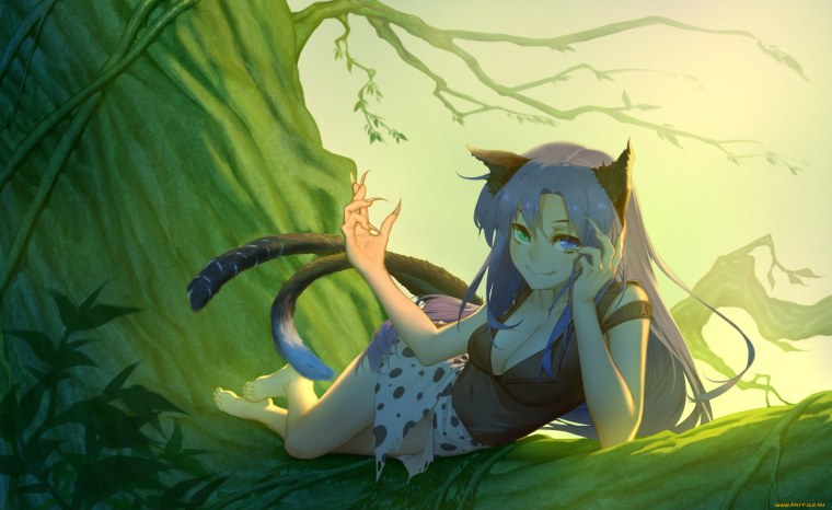 Девушка собачка аниме