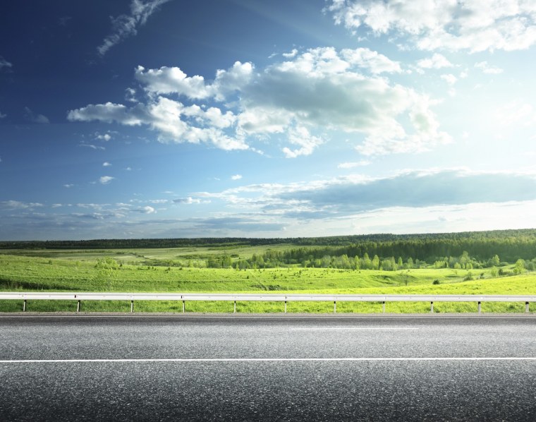 Дорога вид сбоку