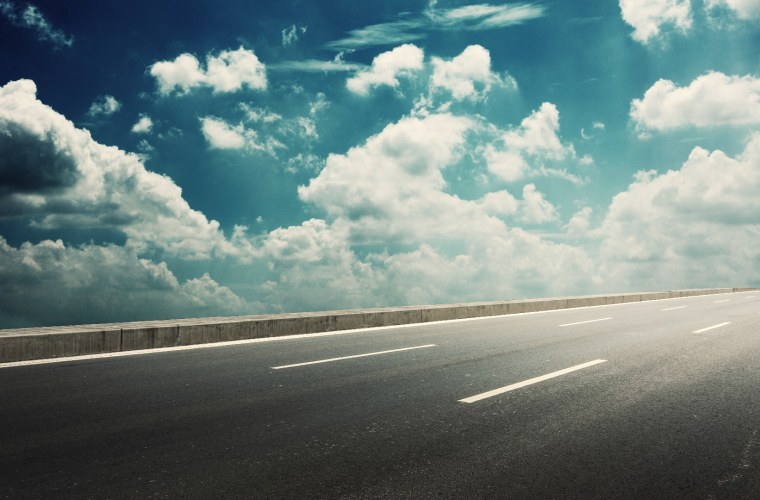 Пейзаж с асфальтом