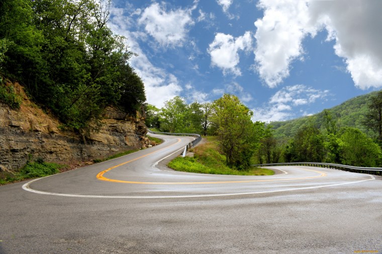 Дорога поворот