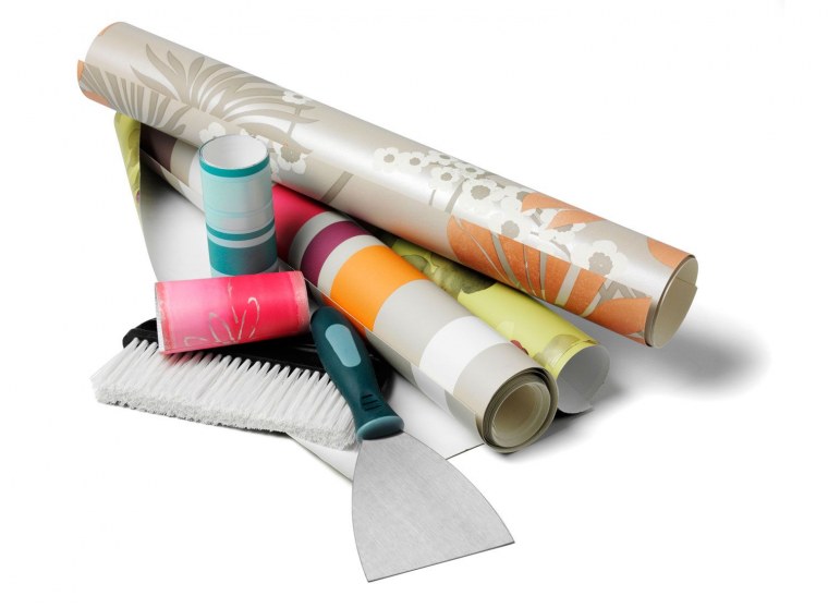 Рулоны обоев для стен на прозрачном фоне