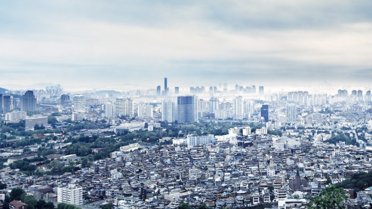 Эстетика Южной Кореи Сеул рассвет