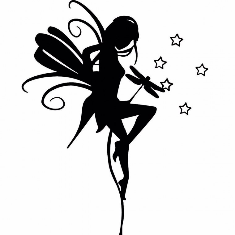 Трафарет тату Фея