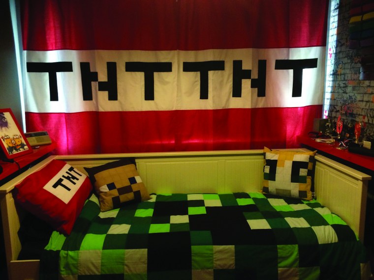 Детские комнаты в стиле майнкрафт