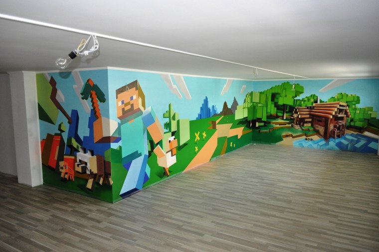 Комната в стиле МАЙНКРАФТА