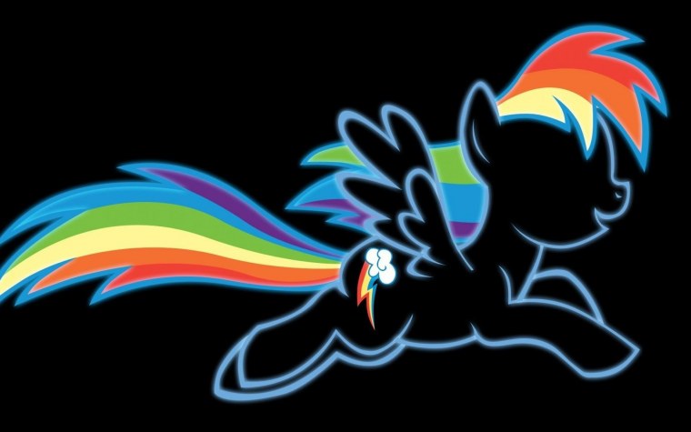 Пони тёмная Радуга деш