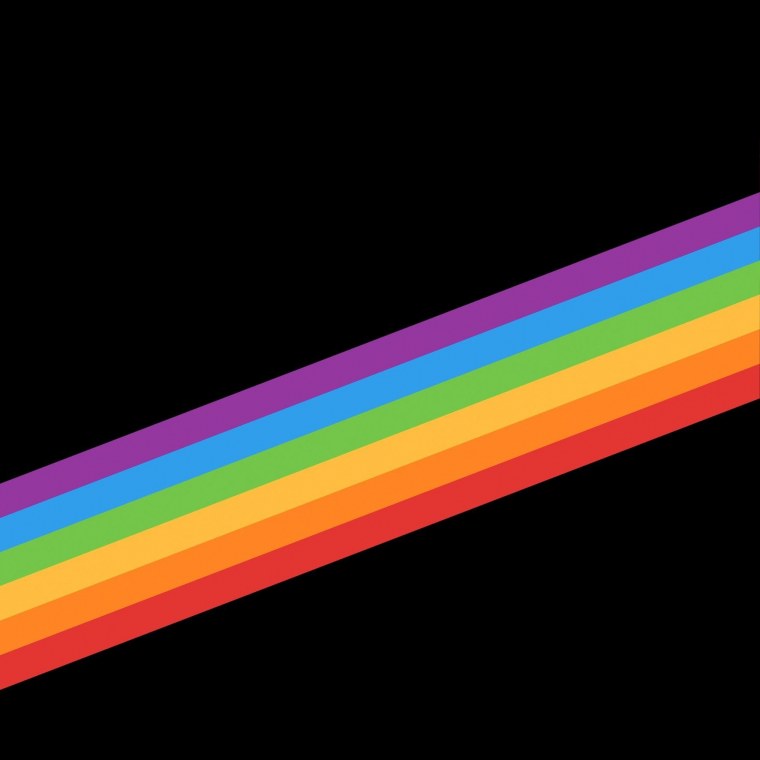 Радуга на темном фоне