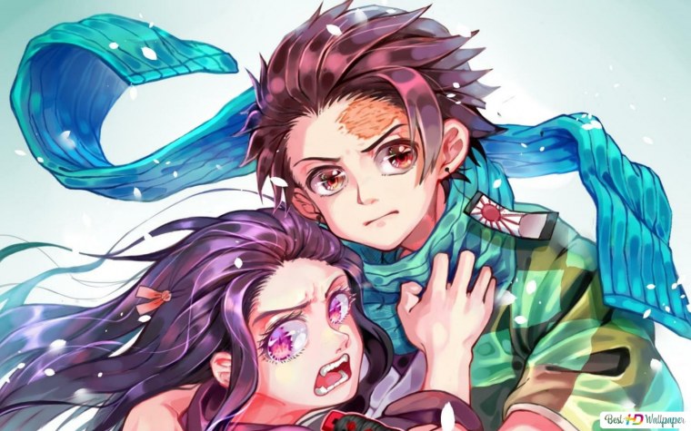 Незуко в форме демона