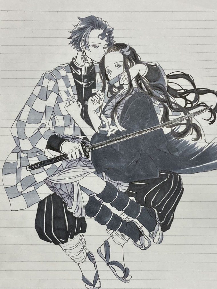 Незуко Чан раскраска