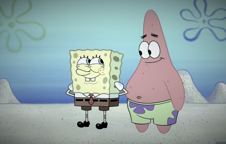 Парные обои губка Боб и Патрик
