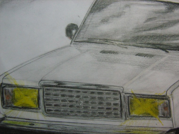 ВАЗ[ 2107 рисунок тюнингованный