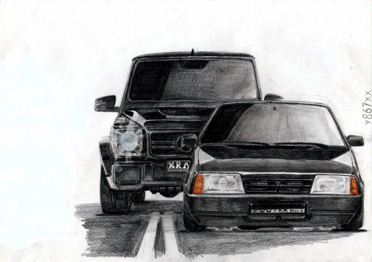 Гелик карандашом