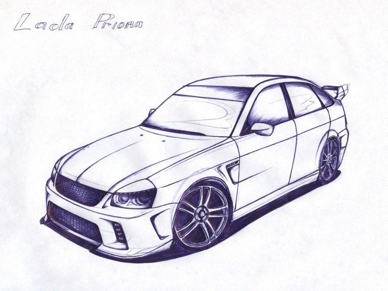 Рисунок Приоры карандашом