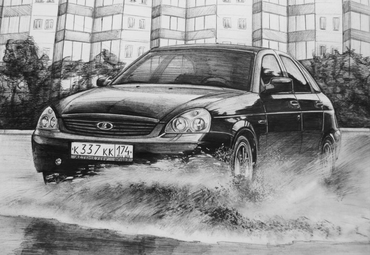 Приора рисунок