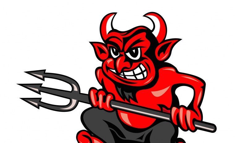 Наклейка черт