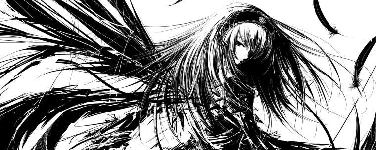 ЭПИЧНЫЕ аниме в черно-белом стиле