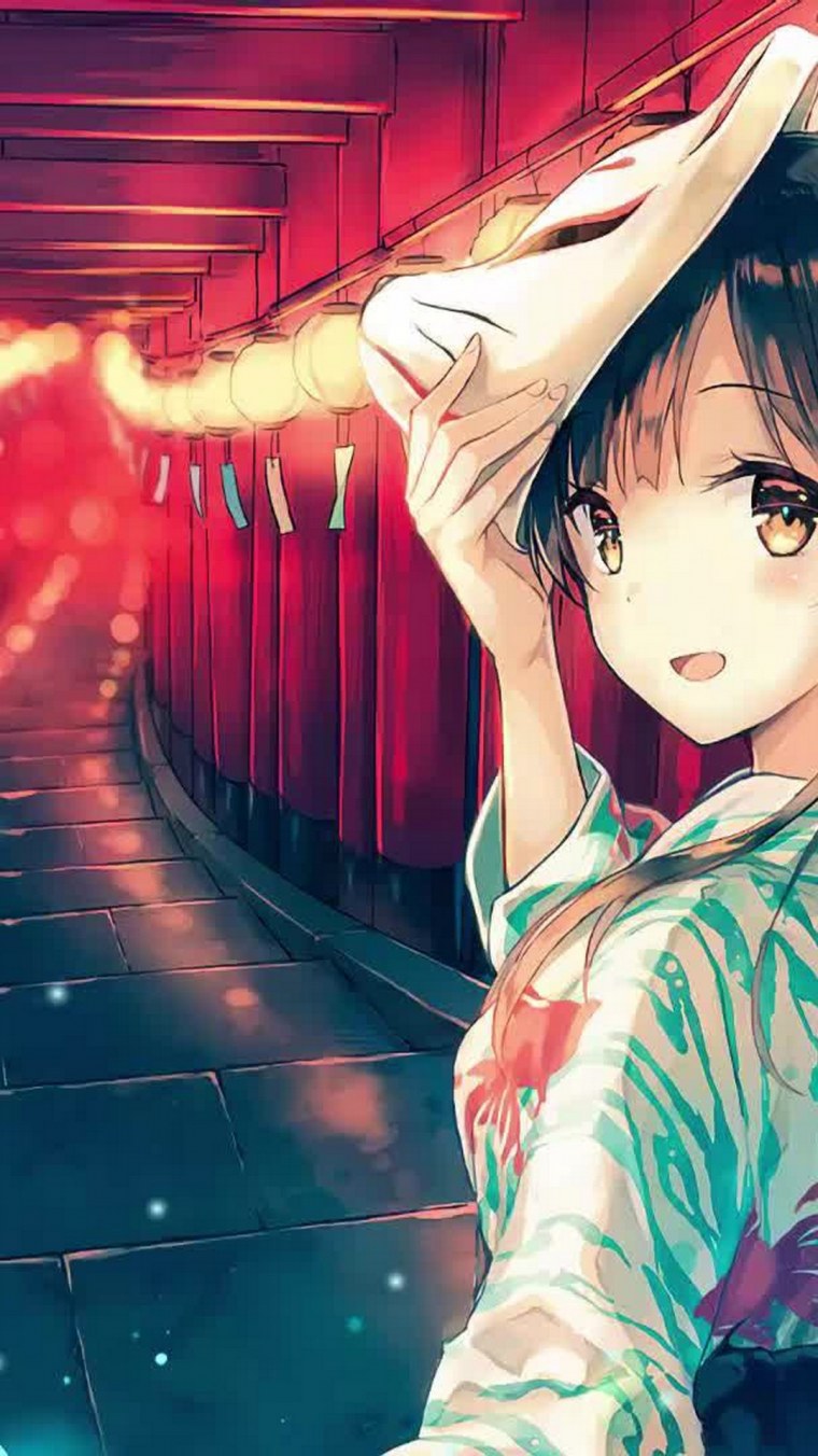 Милые аниме девочки