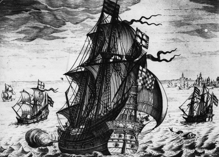 Старинные морские Гравюры