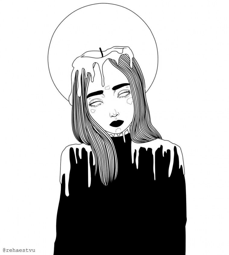 Депрессивные рисунки для срисовки