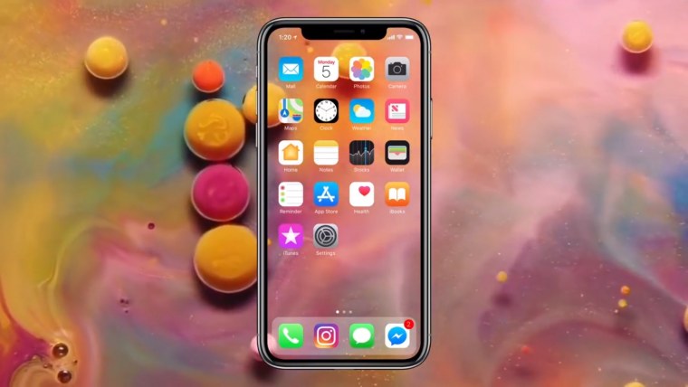 Обои в стиле IOS 12