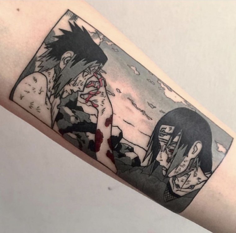 Итачи и Шисуи тату