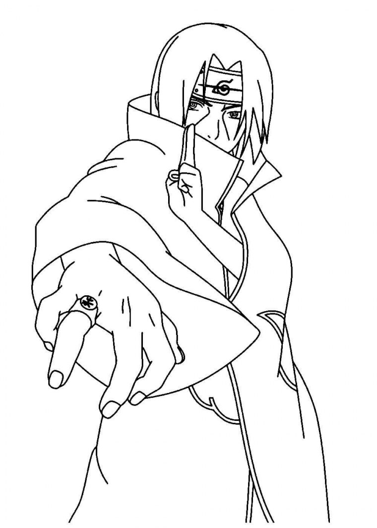 Итачи Манга цветная