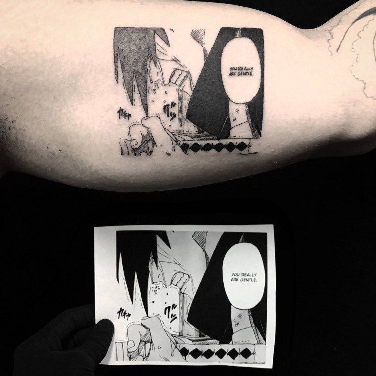 Тату Итачи в квадрате