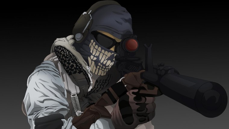 Гоуст Call of Duty Art