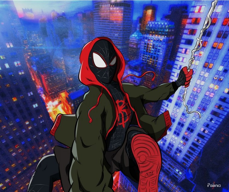 Майлз Моралес маска арт