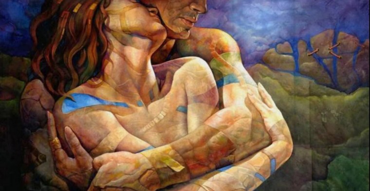 Мужчина и женщина сопасть