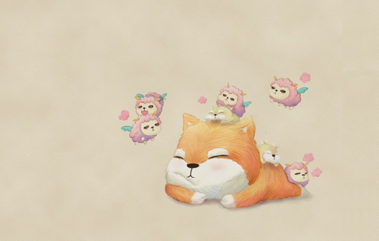 Обои котики мультяшные