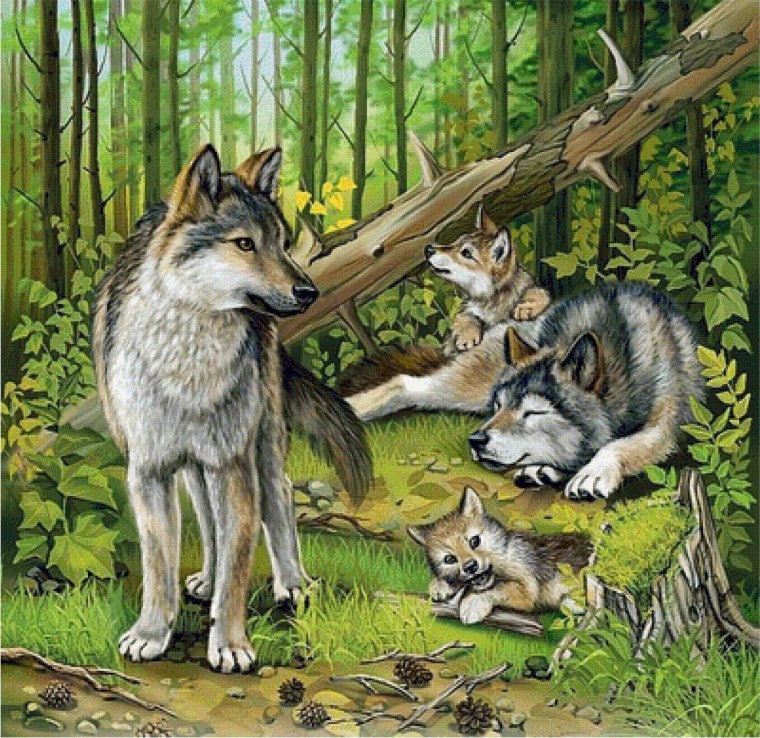 Волчья стая картина