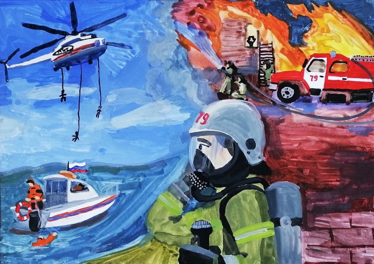 Пожарные обои