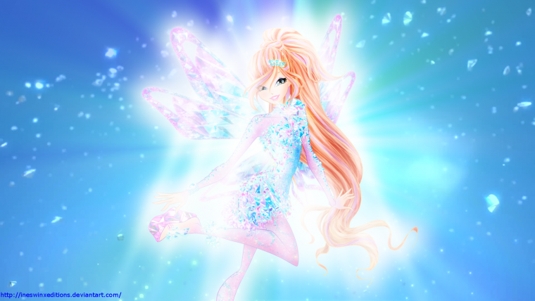 Винкс на розовом фоне