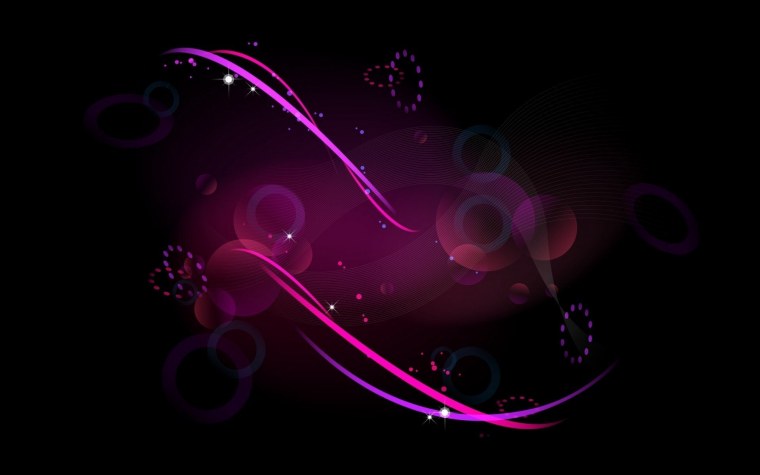 Розовое боке на черном фоне