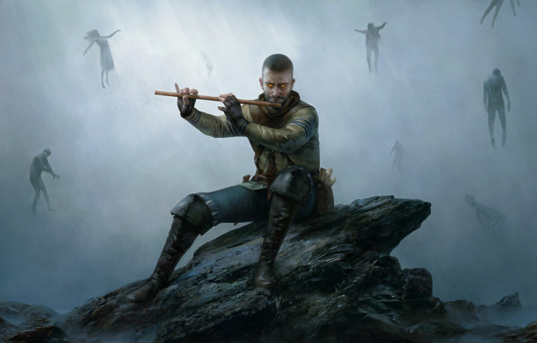 Ведьмак 3 медальон волка обои