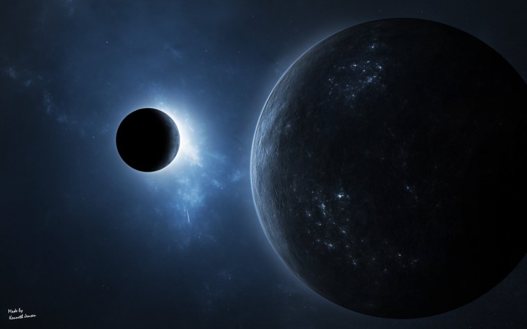 Луна в космосе