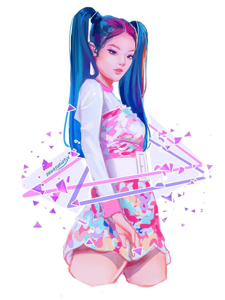 Дженни из BLACKPINK аниме