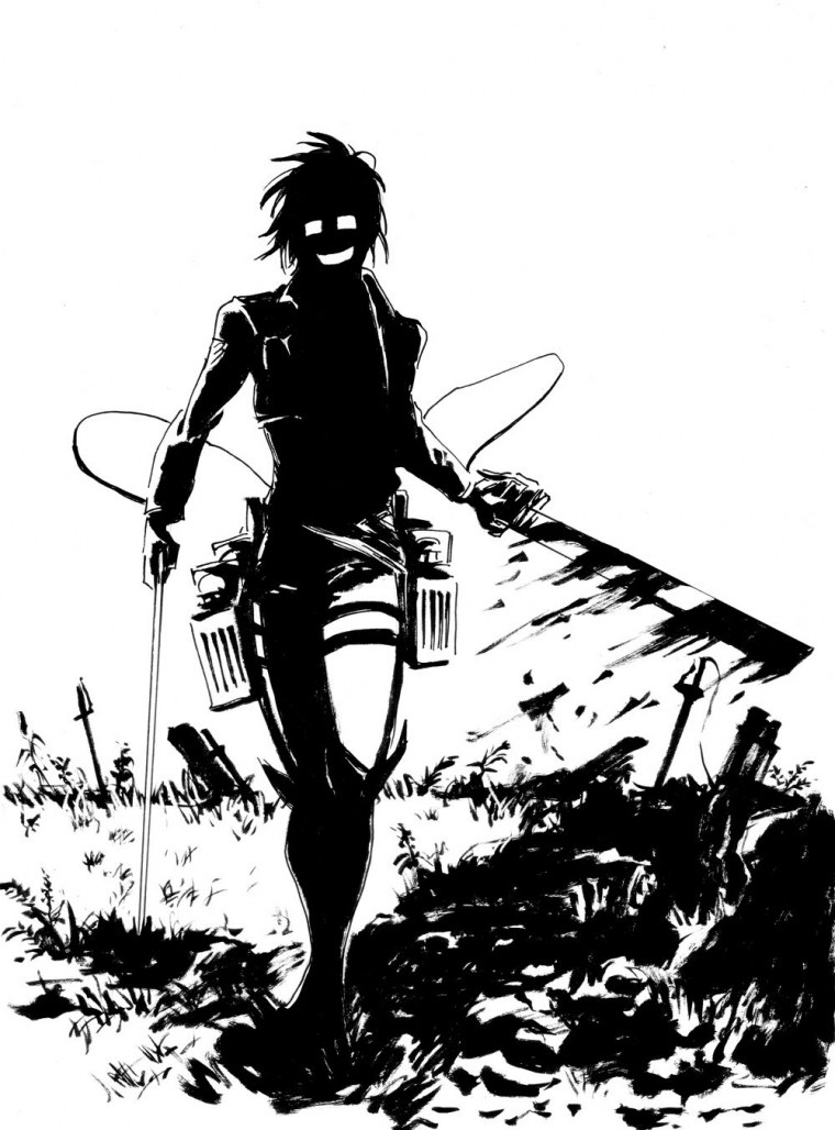 Ханджи атака титанов