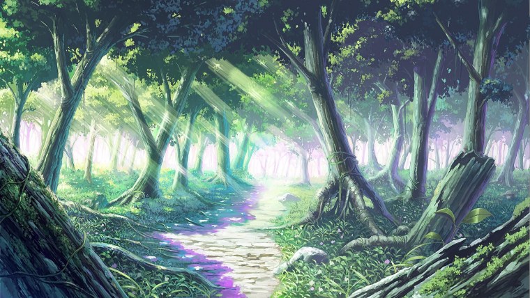 Пейзажи из аниме