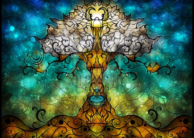 Дерево в стиле фэнтези