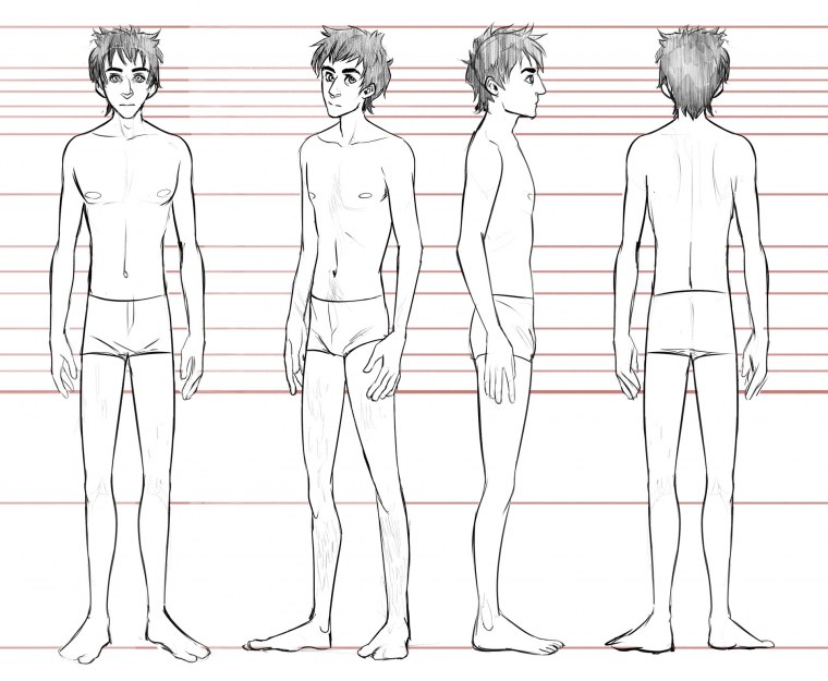 Тело подростка мальчика референс