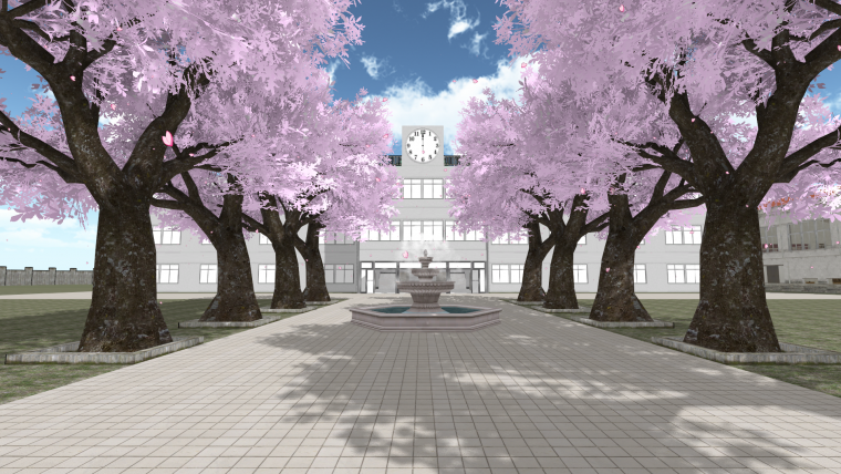 Фонтан из Яндере симулятор