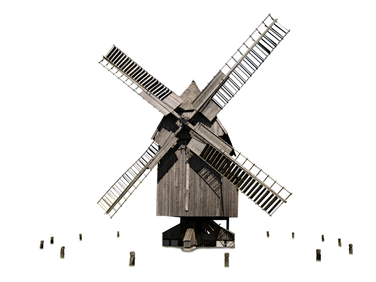 Миконос мельница вектор