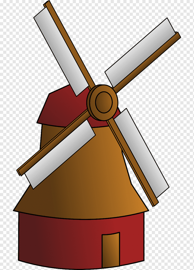 Голландия мельница вектор
